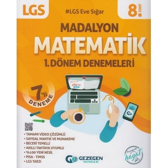 Gezegen Yayınları 8. Sınıf Lgs 1. Dönem Matematik 7 Li Denemeleri Komisyon