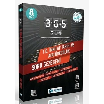 Gezegen Yayınları 8. Sınıf T.c Inkılap Tarihi Ve Atatürkçülük 365 Gün Soru Gezegeni Komisyon