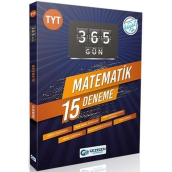 Gezegen Yayınları Tyt Matematik 365 Gün 15 Deneme Komisyon