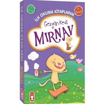 Gezgin Kedi Mırnav - Ilk Okuma Kitaplarım Set (10 Kitap Takım) Fatma Işık