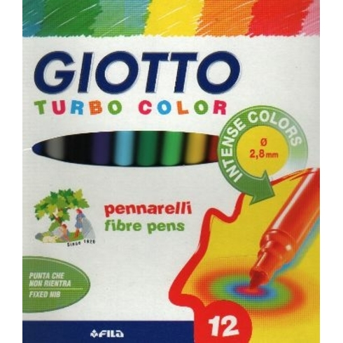 Giotto Keçeli Kalem Turbo Color 12 Renk 416000