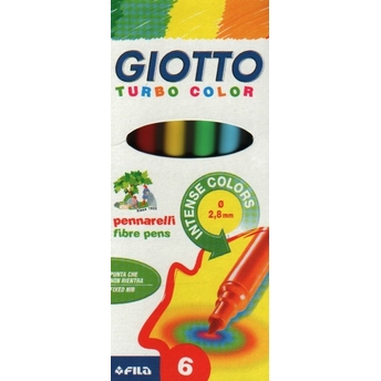 Giotto Turbo Color Keçeli Kalem 6Lı