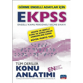 Görme Engelli Adaylar Için Ekpss Tüm Dersler Konu Anlatımı Kolektif