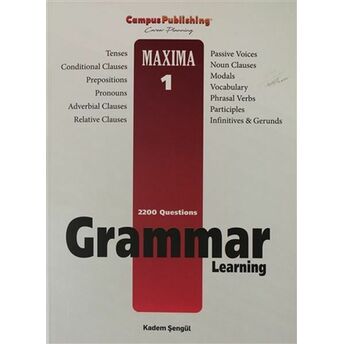 Grammar Learning - Maxima 1 Kadem Şengül