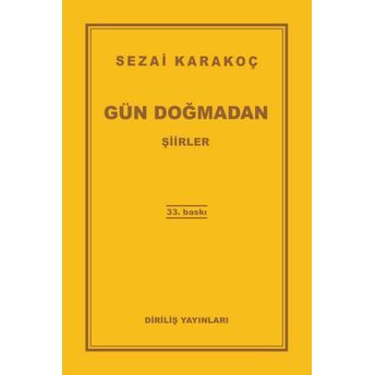 Gün Doğmadan Sezai Karakoç