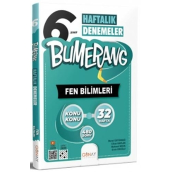 Günay Yayınları 6. Sınıf Bumerang Haftalık Fen Bilimleri Denemeleri Komisyon