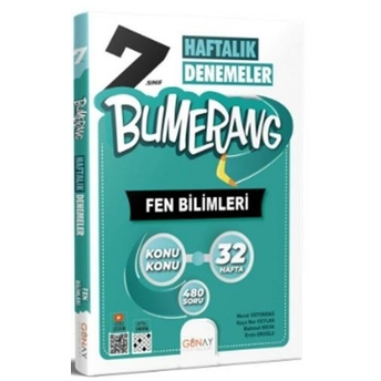 Günay Yayınları 7. Sınıf Bumerang Haftalık Fen Bilimleri Denemeleri Komisyon