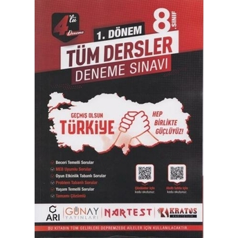 Günay Yayınları 8. Sınıf Lgs Tüm Dersler Deneme Sınavı Komisyon