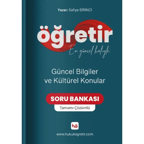 Güncel Bilgiler Ve Kültürel Konular Tamamı Çözümlü Soru Bankası Safiye Birinci