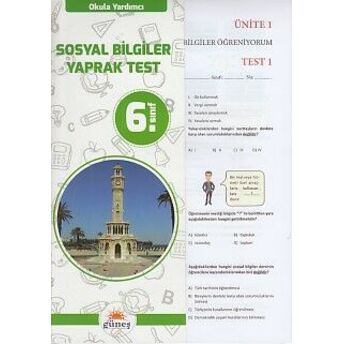 Güneş 6. Sınıf Sosyal Bilgiler Yaprak Test Kolektif