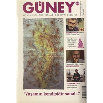 Güney Üç Aylık Kültür Sanat Edebiyat Dergisi Sayı: 89 Temmuz - Ağustos - Eylül 2019 Kolektif