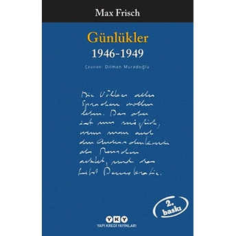 Günlükler (1946-1949) - Modern Klasikler Max Frisch