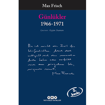 Günlükler (1966-1971) - Max Frisch - Modern Klasikler Max Frisch