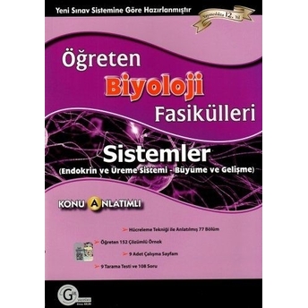 Gür Öğreten Biyoloji Fasikülleri Sistemler ( Endokrin Ve Üreme Sistemi - Büyüme Ve Gelişme ) Komisyon