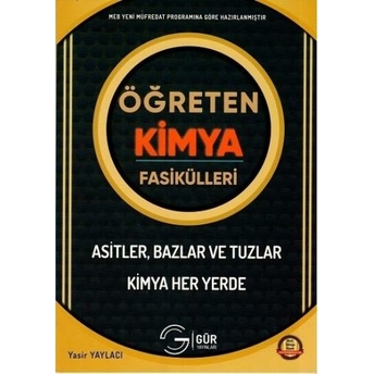 Gür Yayınları Öğreten Kimya Fasikülleri Asitler Bazlar Tuzlar Yasir Yaylacı