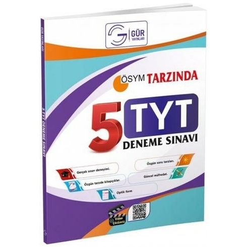 Gür Yayınları Ösym Tarzında 5Li Tyt Deneme Sınavı