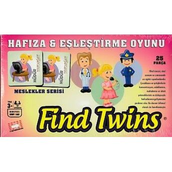 Hafıza-Eşleştirme Oyunu - Meslekler Serisi 25 Parça