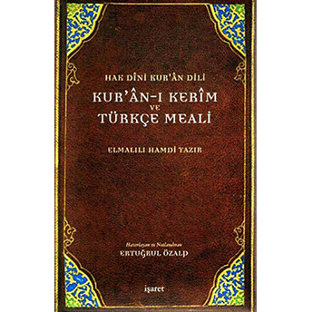 Hak Dini Kur’an Dili Kur’an-I Kerim Ve Türkçe Meali (Büyük Boy) Ciltli Elmalılı Muhammed Hamdi Yazır