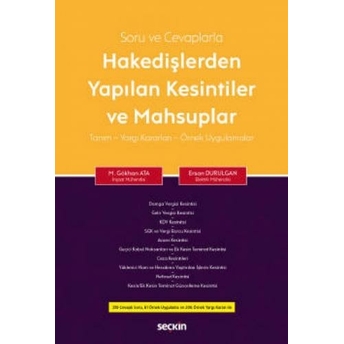 Hakedişlerden Yapılan Kesintiler Ve Mahsuplar Ersan Durulgan