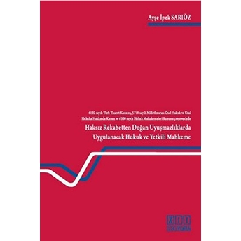 Haksız Rekabetten Doğan Uyuşmazlıklarda Uygulanacak Hukuk Ve Yetkili Mahkeme-Ayşe Ipek Sarıöz