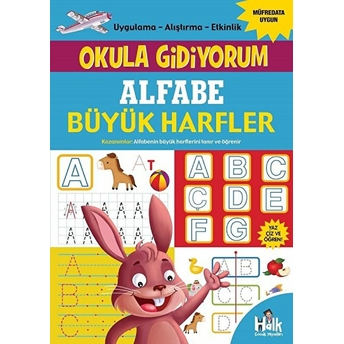 Halk Kitabevi Okula Gidiyorum - Alfabe Büyük Harfler