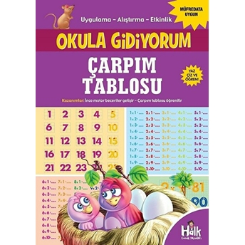 Halk Kitabevi Okula Gidiyorum - Çarpım Tablosu