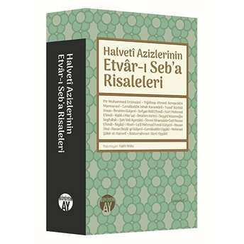 Halveti Azizlerinin Etvarı Seba Risaleleri Fatih Yıldı