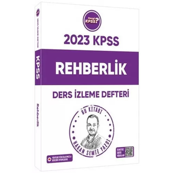 Hangi Kpss Yayınları 2023 Kpss Eğitim Bilimleri Rehberlik Ders Izleme Defteri Hakan Semiz