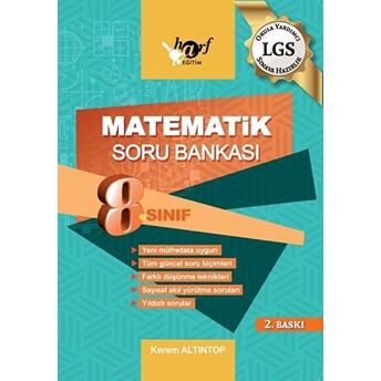 Harf 8. Sınıf Matematik Soru Bankası