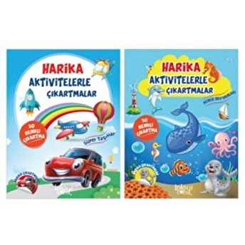 Harika Aktivitelerle Çıkartmalar Seti (2 Kitap Takım) Kolektif