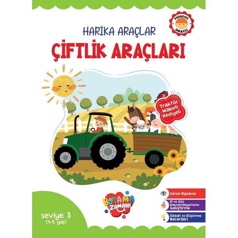 Harika Araçlar – Çiftlik Araçları Seviye 3 (4-5 Yaş) Kolektif