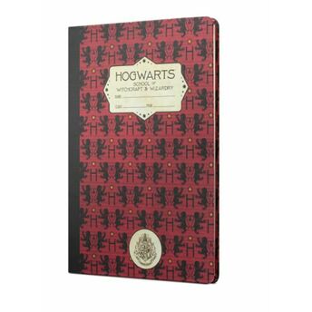 Harry Potter Hogwarts Gryffindor Sert Kapak Butik Defter Kırmızı