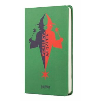 Harry Potter Sert Kapak Mini Defter Weasley Yeşil