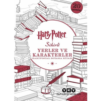 Harry Potter Sihirli Yerler Ve Karakterler - Kartpostal Boyama Kitabı Kolektıf