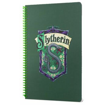 Harry Potter Slytherin Spiralli Defter Yeşil