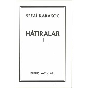 Hatırlara 1 Sezai Karakoç