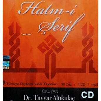 Hatmi Şerif Mp3 Cd Tayyar Altıkulaç