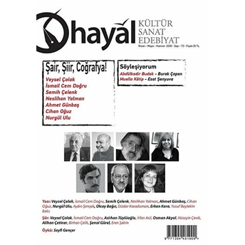 Hayal Kültür Sanat Edebiyat Dergisi Sayı: 73 Nisan-Mayıs-Haziran 2020