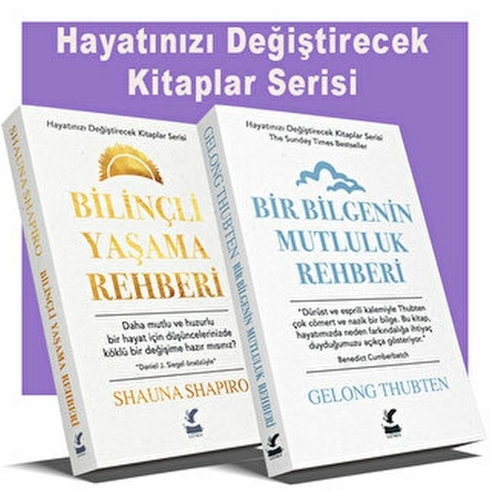 Hayatınızı Değiştirecek Kitaplar Serisi - 2 Kitap Set Shauna Shapiro , Gelong Thubten