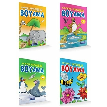 Hayvanlar Boyama (4 Kitap Takım) Kolektif