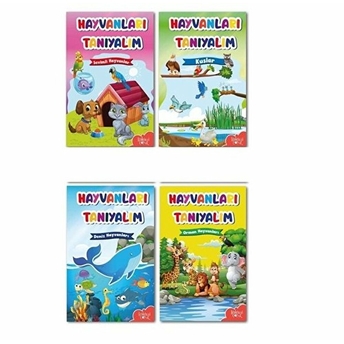 Hayvanları Tanıyalım Seti (4 Kitap) Kolektif