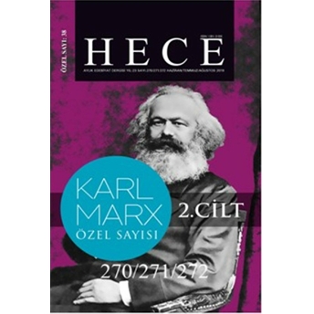 Hece Aylık Edebiyat Dergisi Karl Marx Özel Sayısı: 38 - 270/271/272 Cilt 2 Kolektif