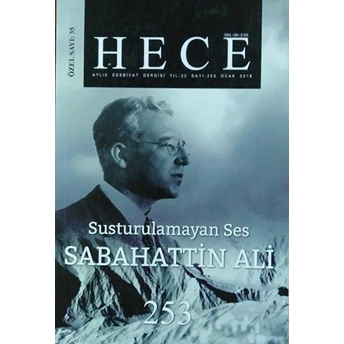 Hece Aylık Edebiyat Dergisi Sabahattin Ali Özel Sayısı Sayı: 35 - 253 (Ciltli) Ciltli Kolektif