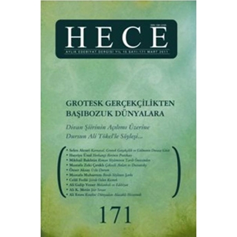 Hece Aylık Edebiyat Dergisi Sayı: 171 Kolektif