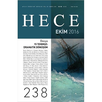 Hece Aylık Edebiyat Dergisi Sayı : 238 - Ekim 2016 Kolektif