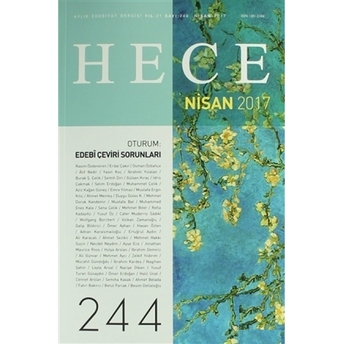 Hece Aylık Edebiyat Dergisi Sayı: 244 - Nisan 2017 Kolektif