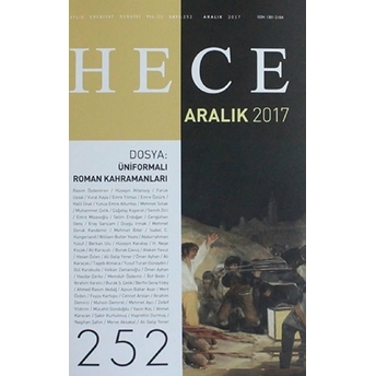 Hece Aylık Edebiyat Dergisi Sayı: 252 - Aralık 2017 Kolektif