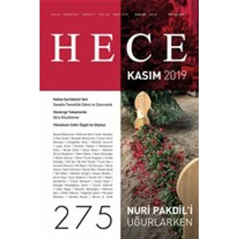 Hece Aylık Edebiyat Dergisi Sayı: 275 Kasım 2019 Kolektif