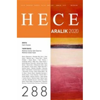 Hece Aylık Edebiyat Dergisi Sayı: 288 Aralık 2020 Kolektif