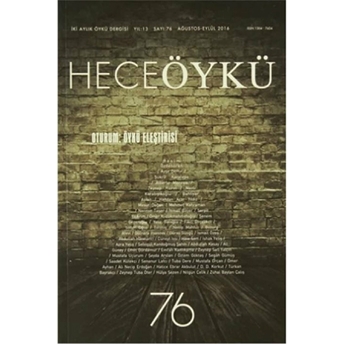 Hece Öykü Dergisi Sayı : 76 Ağustos-Eylül 2016 Kolektif